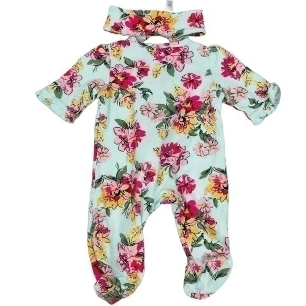 Footie Bundle 4 Pieces | Baby- NB Newborn | One Piece Romper | Pajamas